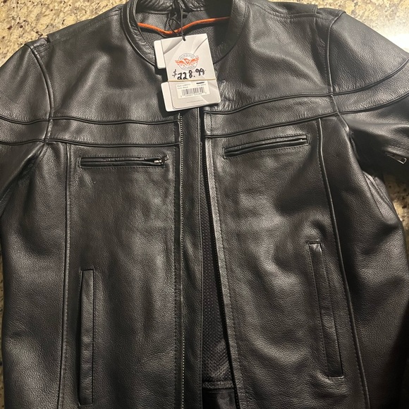 Milwaukee Leathers Leather Jacket with thermal liner(new with tags) - Picture 1 of 2